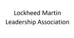 Logo for Lockheed Martin Leadership Association