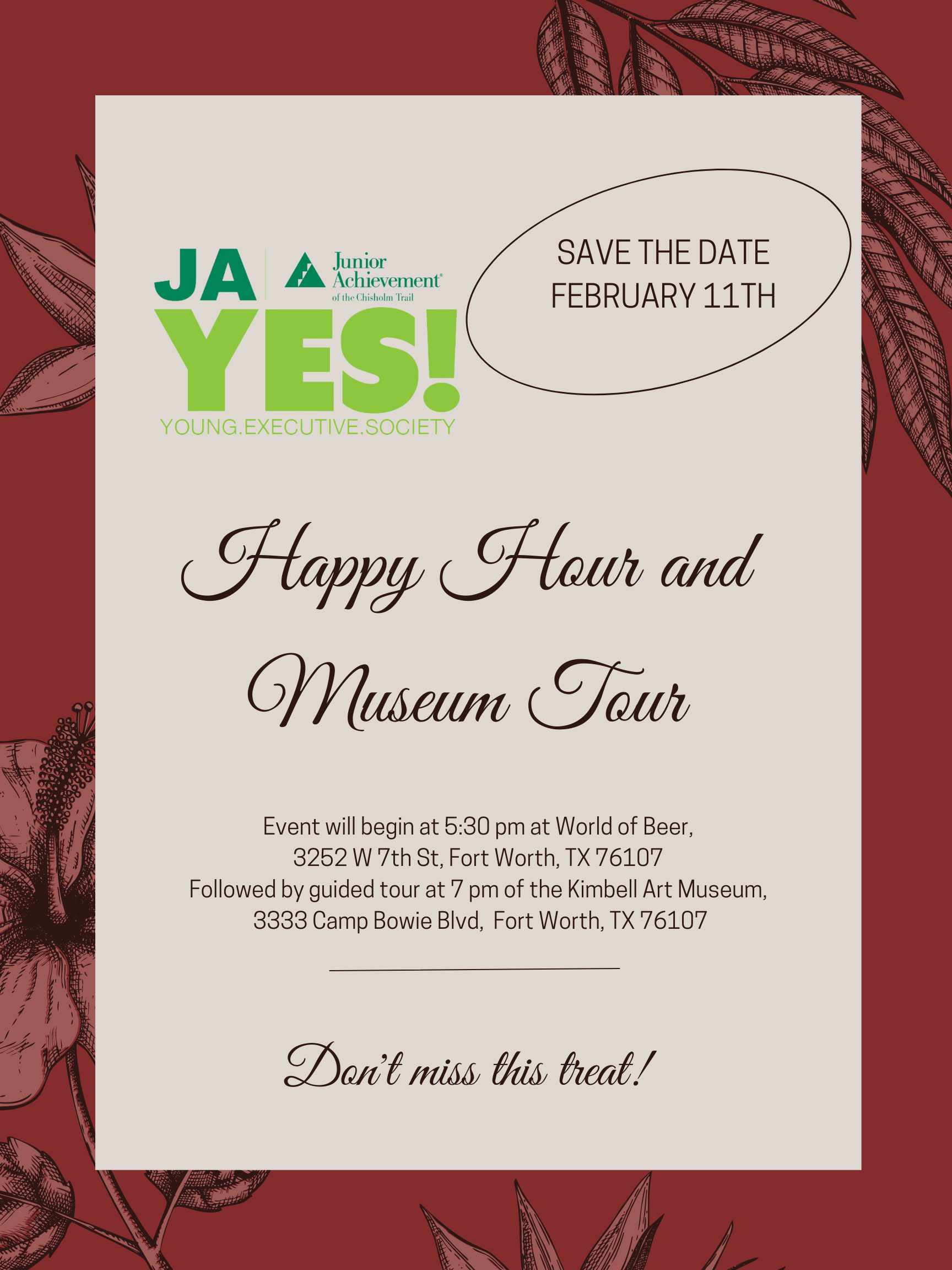 Happy Hour and Museum Tour